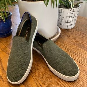 Rothy’s Safari Slip-on sneaker green Sz 9